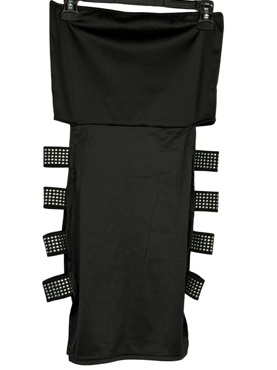 Dresses & Skirts - Bodycon Strapless Dress Black Mini Cut Out Hip Women's Size M